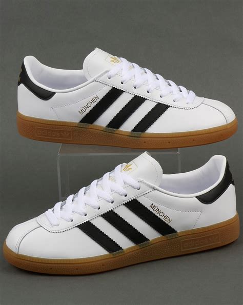 adidas münchen schuhe schwarz weiß|adidas originals munchen trainers.